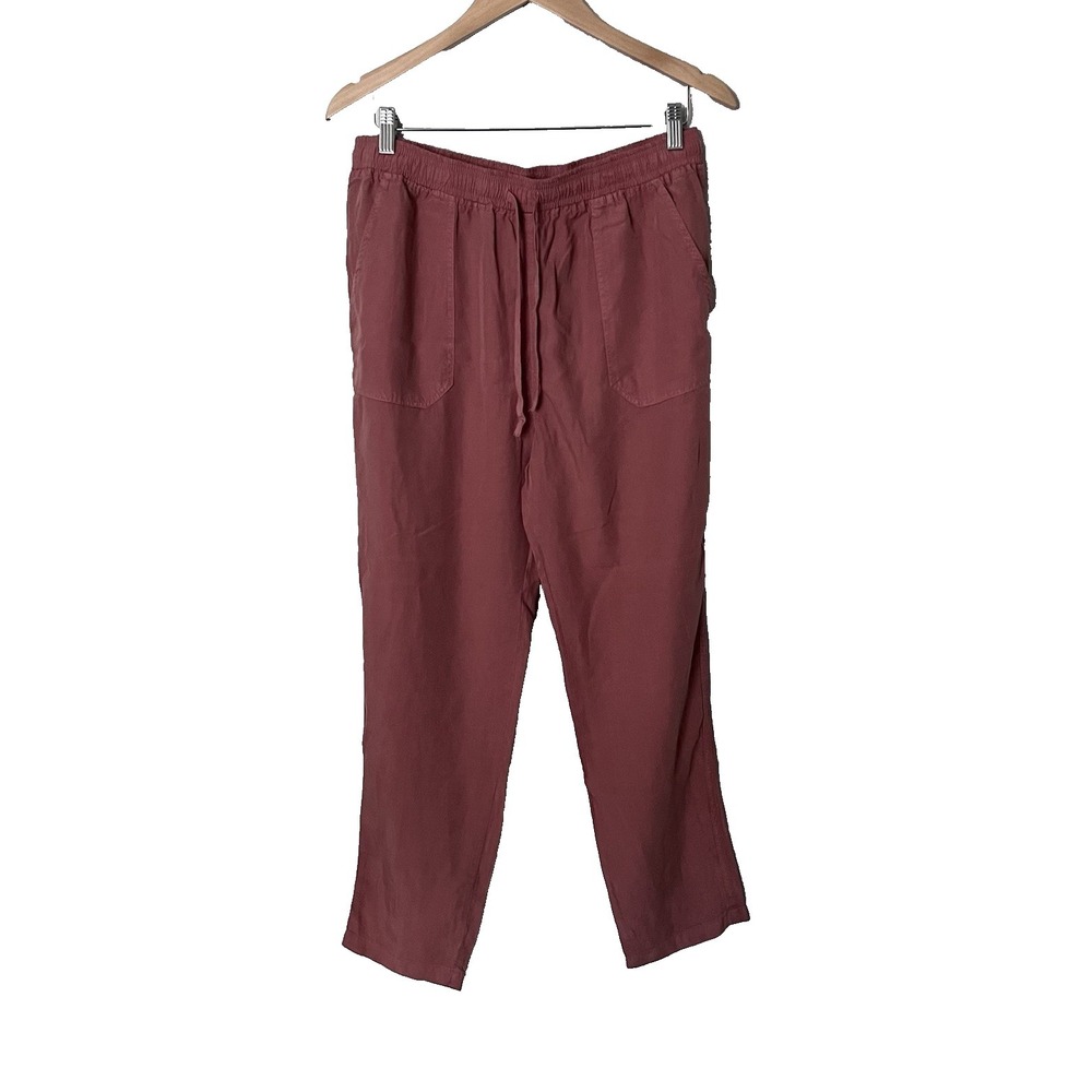 NWT Thread & Supply Coral Tencel Lyocell‎ Pants Drawstring Elastic Waist  L